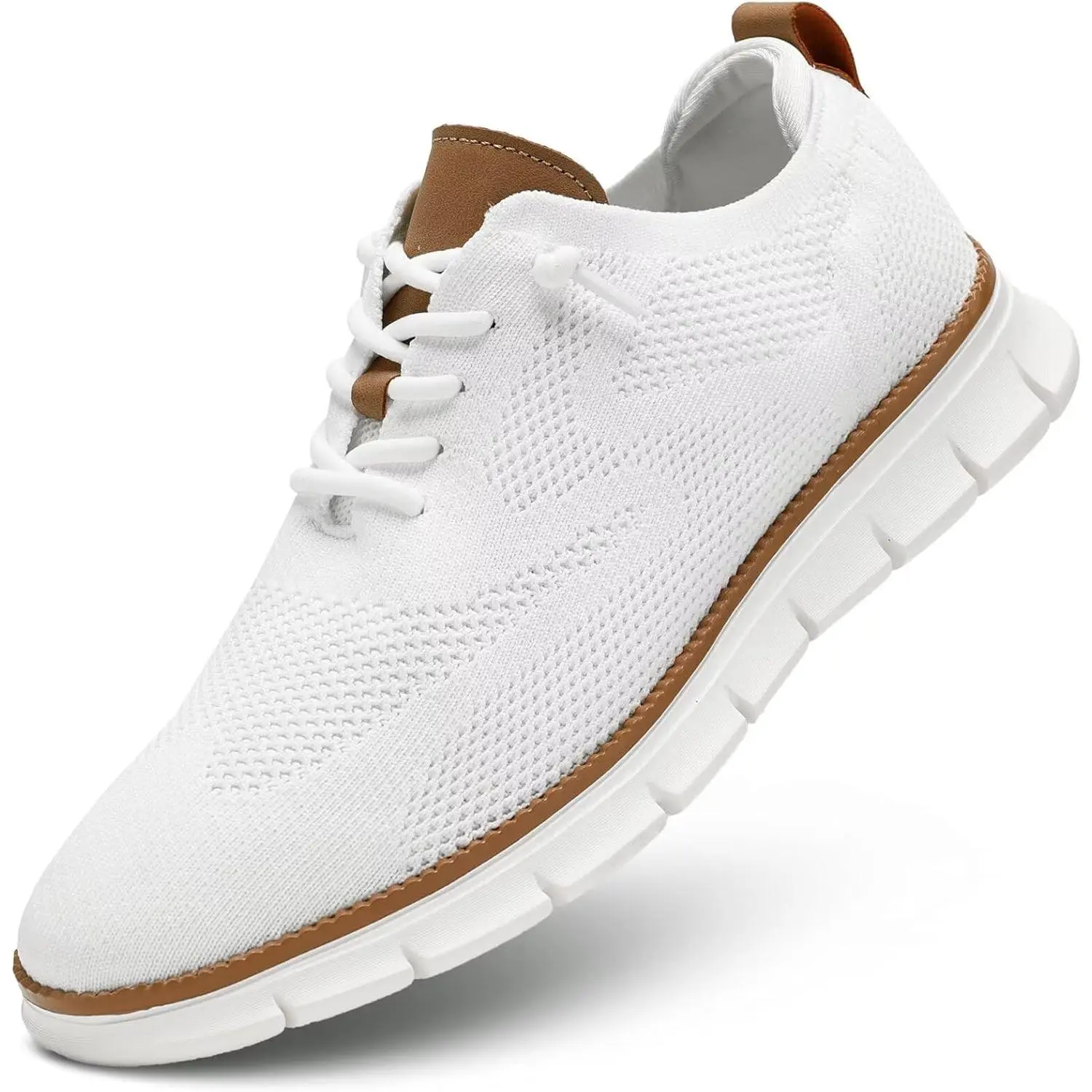 Men's Mesh Oxford Sports Footwear - Lightweight Casual Walking Shoes, Comfortable Soft Sole Business Dress Trainers, Sports Shoes, Athletic, Training, Fabric, Round Toe, Oxfords, Sneaker, Lightweight Breathable, Laces, Polypropylene