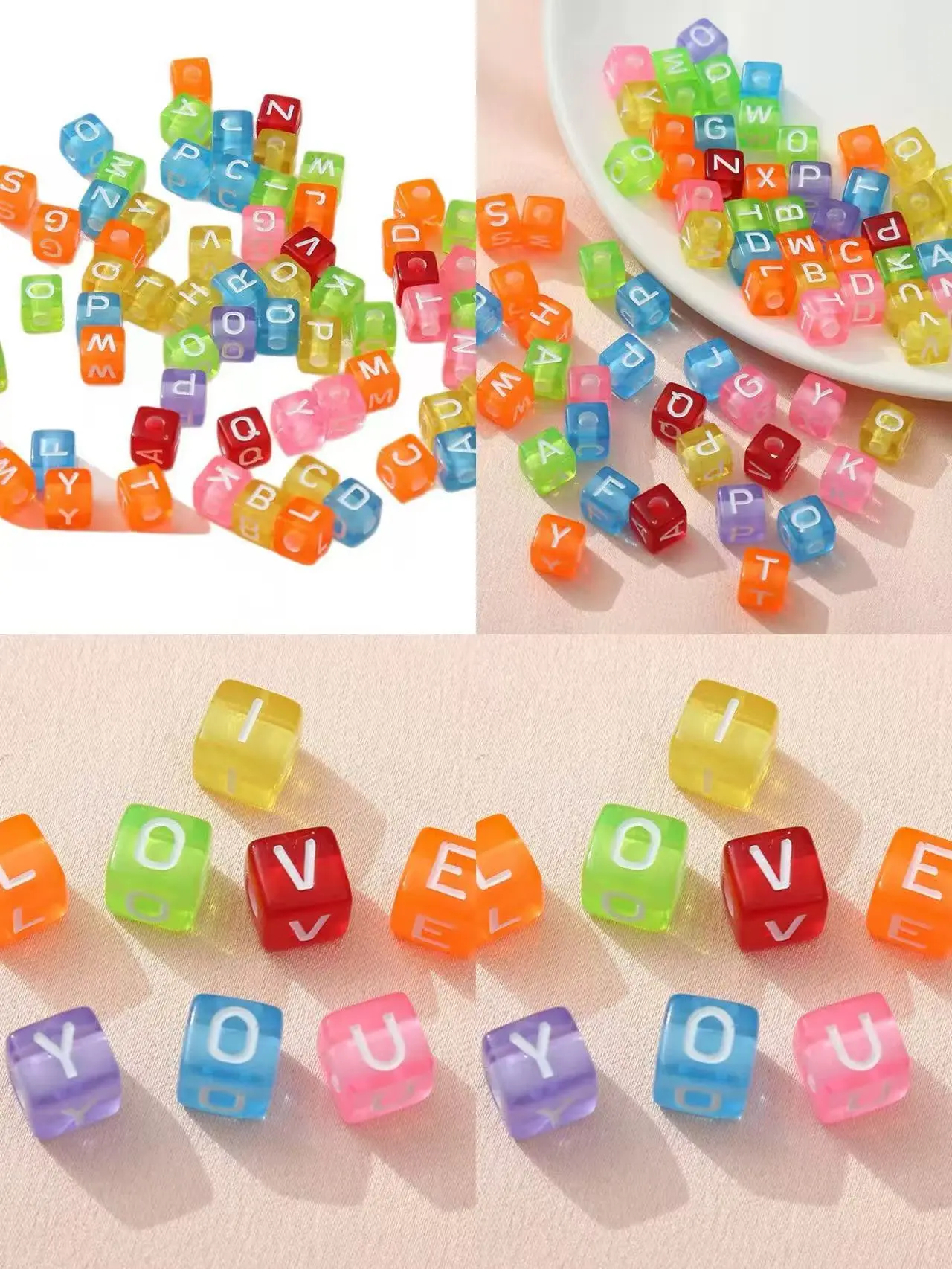 Connie-A10-Clear Acrylic Alphabet Letters