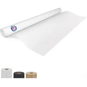 White Paper Roll 36" x 1200" (100 feet) - USA-Made Quality White Kraft Paper 50lb Thickness for Packing, Moving, Shipping & Crafts/Arts - 100% Recyclable Natural Wrap Material by IDL Packaging