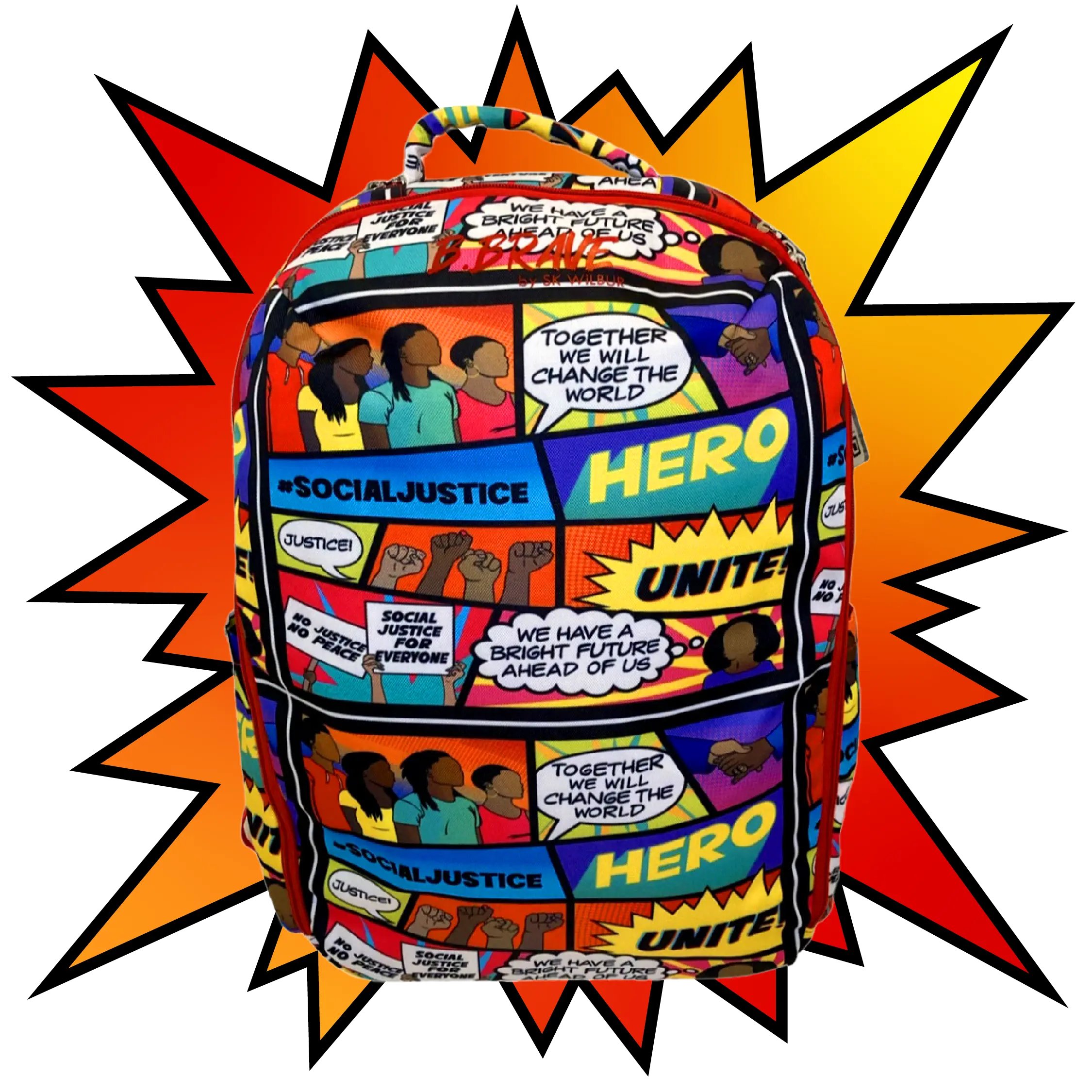 Social Justice Backpack - Dope Design for School and Everyday Use, Ideal for Organizing and Accessing Supplies