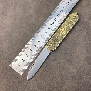 Vintage Brass Peelers Portable Fruit Knife High-End Exquisite Mini Fruit Knife