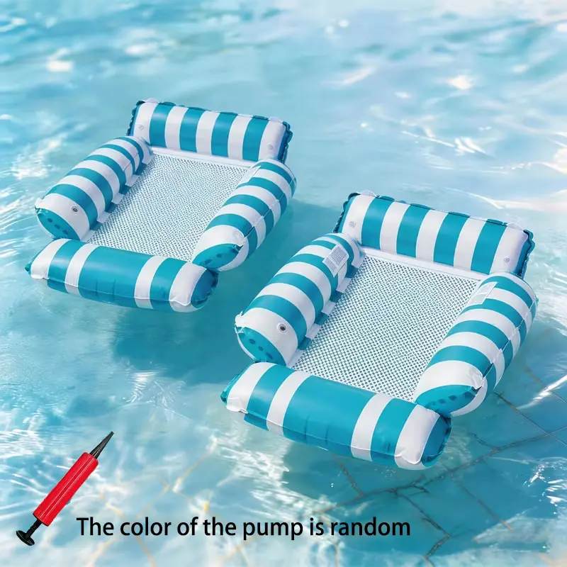 2-Piece Adult Inflatable Pool Float Set, Portable Folding Pool Float, Suitable for Pools, Lakes, and Beaches, Inflatable Swim Ring—A Must-Have for Beach Vacations