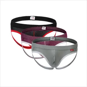 Men Thong Mesh Jockstrap Gays Underwear Pouch Backless Erotic Panties Jock Straps Lingerie Breathable Underpants Slips