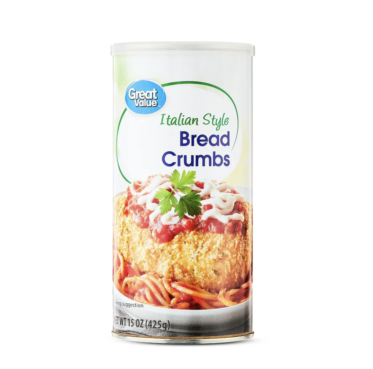 Great Value Italian Style Bread Crumbs, 15 oz Traditional Italian Flavor