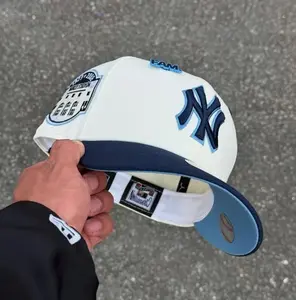 New Era New York Yankees 9FORTY A-Frame Snapback Hat – White Crown Red Brim – Adjustable MLB Baseball Cap – Streetwear Unisex Summer Edition