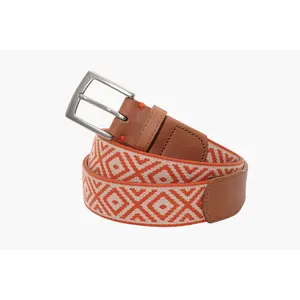 Southampton Woven Belt - Burnt Orange
