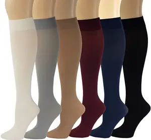 Knee High Trouser Socks | Women's Opaque (6 Pairs)