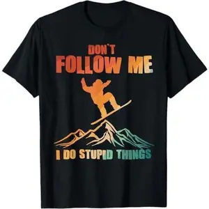 Cool Snowboarding Art For Men Women Snowboard Snowboarder T-Shirt