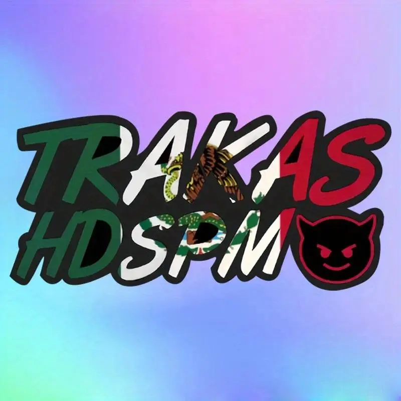 TRAKAS HDSPM Letter Pattern Car Sticker, Funny Motorcycle Helmet Scooter Body Waterproof Decoration Sticker, Universal Vinyl Decals for Car, Motorcycl