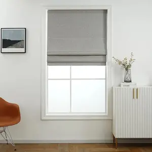 100% Blackout Roman Shades - No-Drill Easy Install Energy Efficient Cordless Design for Modern Homes | Shadisfy