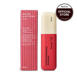 [hetras] Perfume Body Mist, Bombshell Scent | Moisturizing Niacinamide Body Spray | Body Glow, Smooth Skin | for Texture & Uneven Skin tone | Long-Lasting Skin Scent | Korean Skincare, 4.06 Fl.Oz