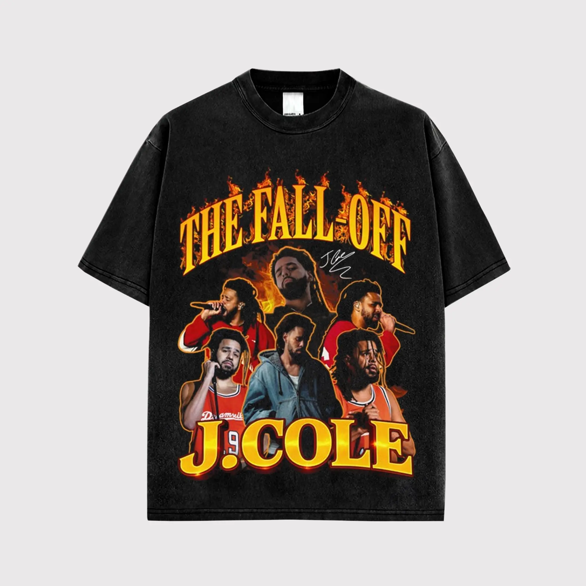 J. Cole - The Fall-Off Tour Graphic For Cold World High-quality