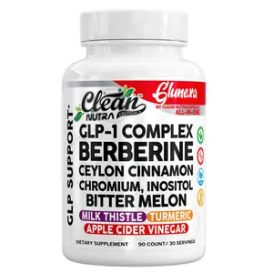 Clean Nutra Daily Wellness & Balance Support with Berberine, Bitter Melon & Ceylon Cinnamon - Glunexa Clean Nutra Daily Wellness & Balance Support with Berberine, Bitter Melon & Ceylon Cinnamon - Glunexa