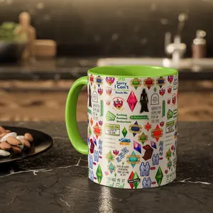 Sims Inspired Mug, Life Simulation Gamer Coffee Cup, Funny Gaming Gift for Her