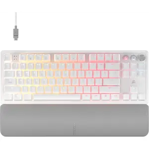 K70 PRO TKL High-Performance Hall Effect Programmable Gaming Keyboard with Rapid Trigger - White