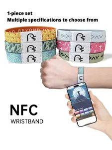 High frequency NFC wristband compatible with read-write waterproof chip, ultra-thin Bible wristband is suitable for daily wear, vacation and dating occasions, and is also a surprising and exquisite small gift