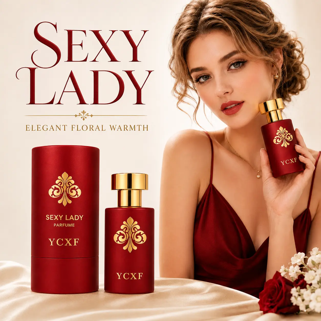 Ladies' Sexy Creamy Vanilla Perfume 50ml - Lasting sweet and delicious food fragrance, comfortable milk vanilla scent, suitable for dating, daily use, parties, and as a gift