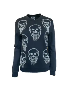 Any Old Iron Skull Fringe Sweatshirt