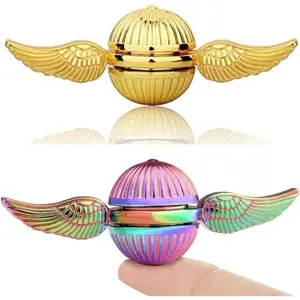 4-Piece Set Metal Orb Fidget Spinner Toys for Kids,Cute Anxiety Stress Relief Sensory Decoration Gadgets Party Stuff for Boys Girls,Christmas Stocking Stuffer Gifts for Teens Adults with ADHD Autism.