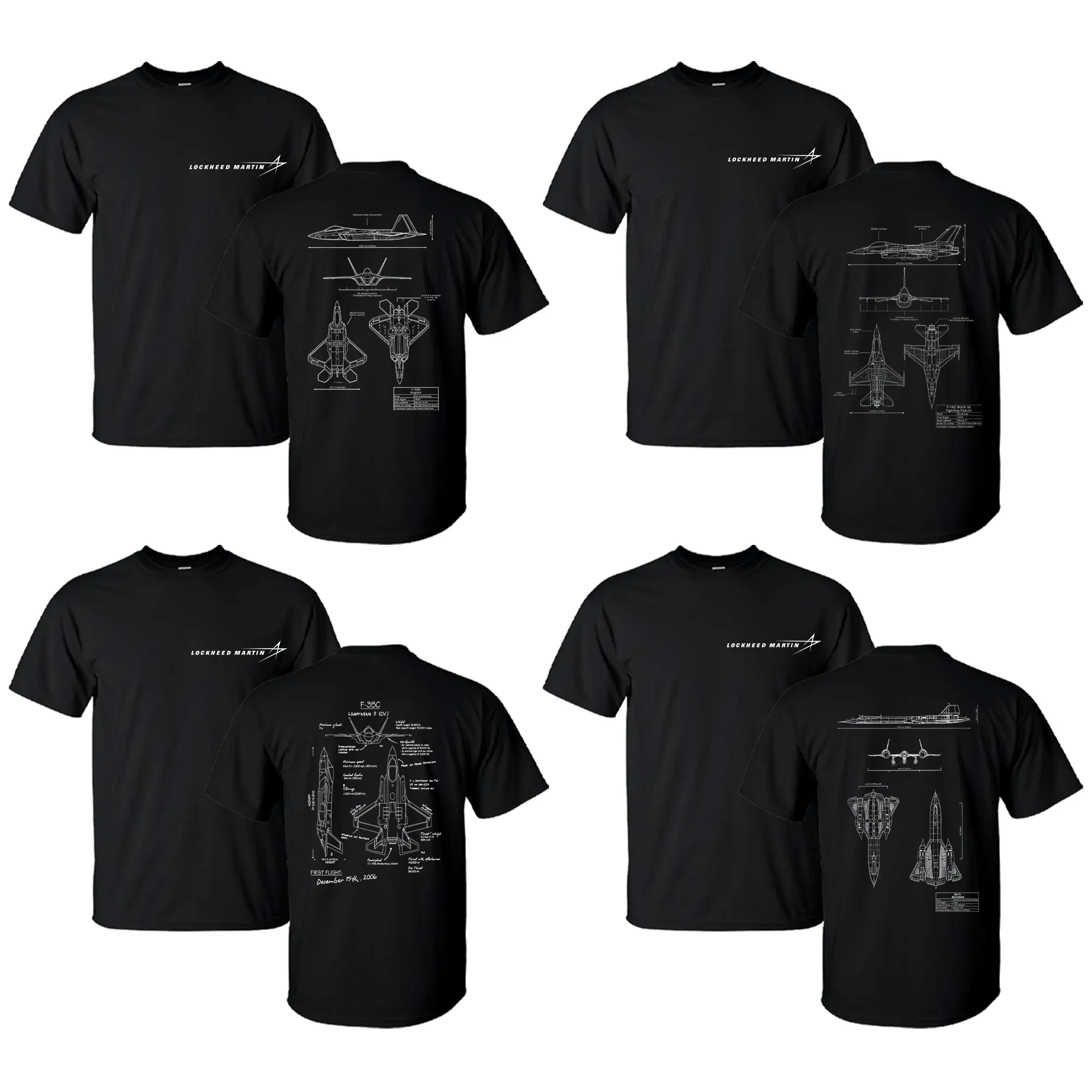 [COLLECTION] Vintage Lockheed Martin Graphic Tee Military Enthusiast Streetwear Clothing Gift for Men Breathable Printing