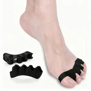 Toe Separators for Functional Fitness Athletes,Toe Separator -Silicone Big Toe Corrector - Relieves Foot Pain, Hammer Toe, Bunions, and Curled Toe - Adjustable Toe Separator for Both Men and Women