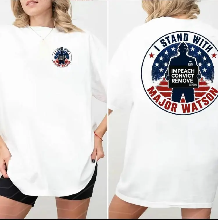 I stand with Maj.or Watson shirt - Impeach Convict Remove tee - freedom graphic shirt, Sweatshirt, Hoodie