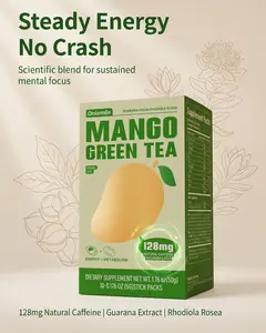 【Onismile】【flash sale】 Refreshing High-Energy Mango Green Tea - Contains natural extracts to boost energy and keep you alert. Zero sugar and low calories. Refreshing and sweet aftertaste.PDC