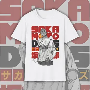 Harajuku Anime Shirt - Sakamoto Days Manga Aesthetic, Vintage Streetwear Graphic Tee, Japanese Hitman Legend, Cool Otaku Fashion Style