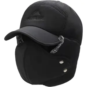 Men's Winter Windproof Hat: Hat with Face Mask and Ear Flaps for Warmth, an Optimal Choice for Outings in Severe Cold Weather