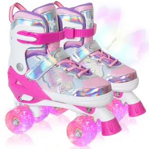 Fairy Wing Adjustable Roller Skates for Kids-  Viva Magenta -Model 28