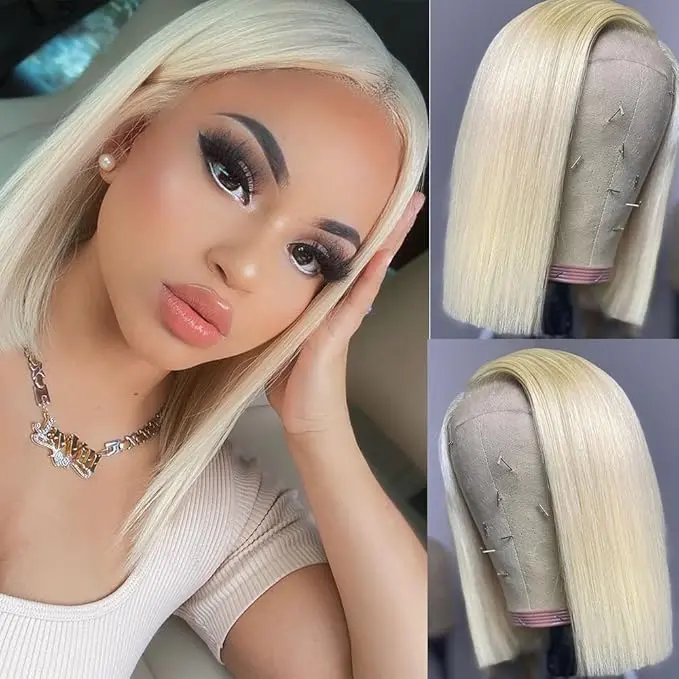613 Bob Wig with Bangs - Glueless Brazilian Human Hair - 150  display picture 1