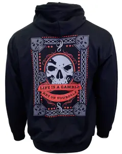 The "Gambler" Black Premium Hoodie w/3D Puff Printing