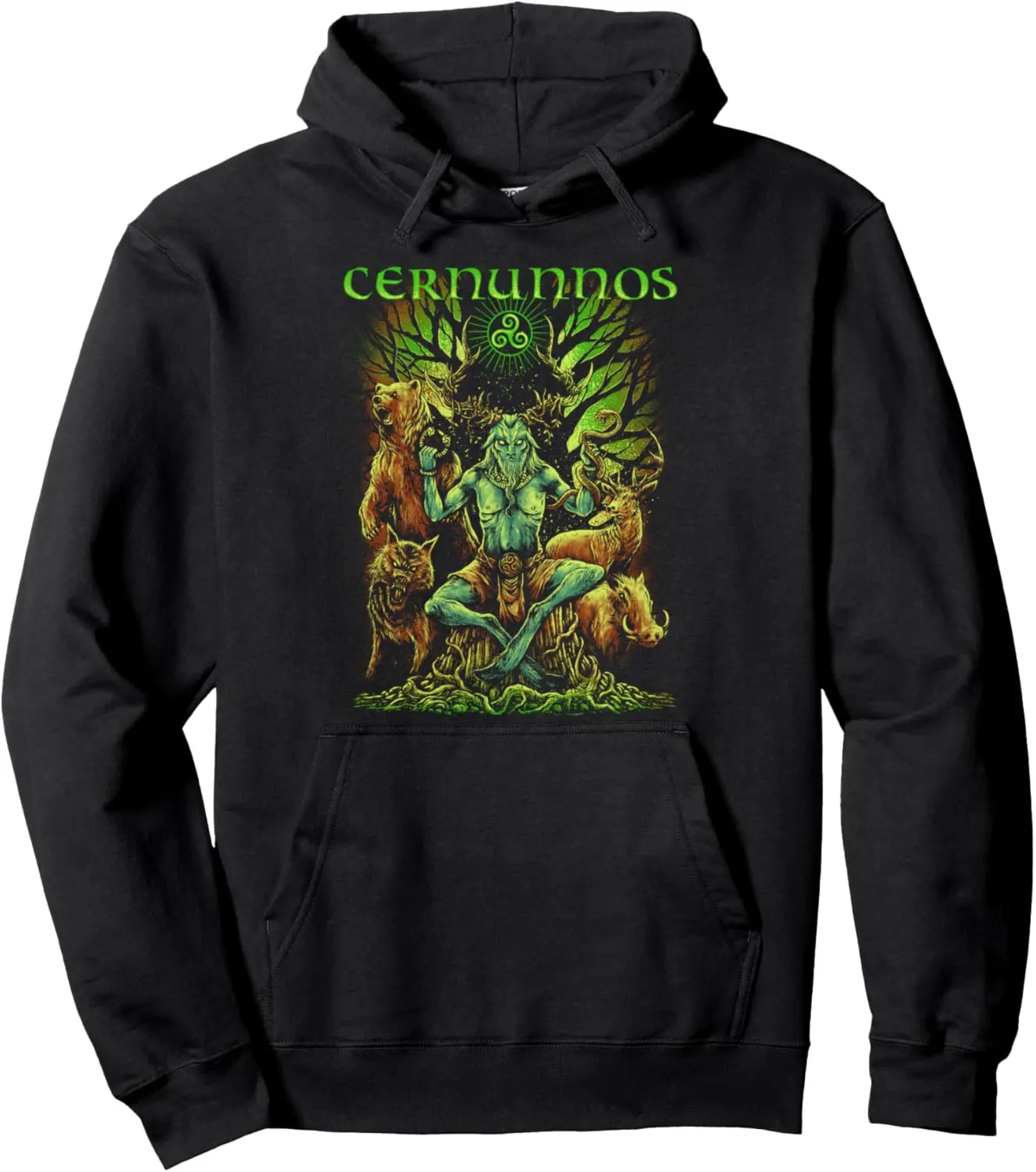 Cernunnos Celtic Mythology Pagan Irish God Pullover Hoodie