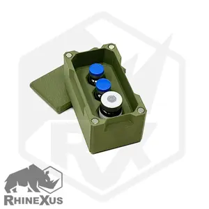 Multi-Sized Vial Storage Case For Peptide, Insulin, Medical Organization Container With Magnetic Lid (3mL & 5/10mL)