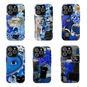Blue Kaws  Tough 2-piece Phone Case 11, 12, 13, 14, 15, 16