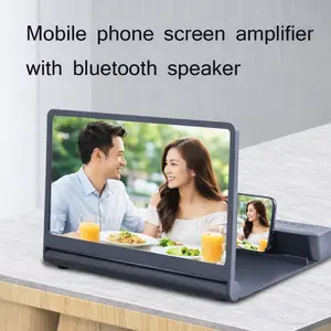 Universal Mobile Phone Screen Amplifier 14 Inches 3D HD Display Stand Bracket Portable Bluetooth Control Enhanced Viewing