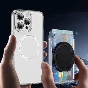 Magnetic Card Holder, Magnetic Card Holder with Card Slot, Phone Accessories for iPhone, Mount