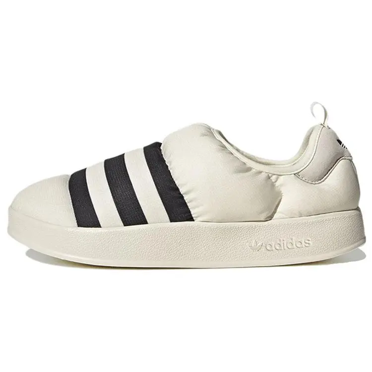 Adidas Puffylette Off White Black Cushioned Durable Low Top Sneakers Unisex GY1593