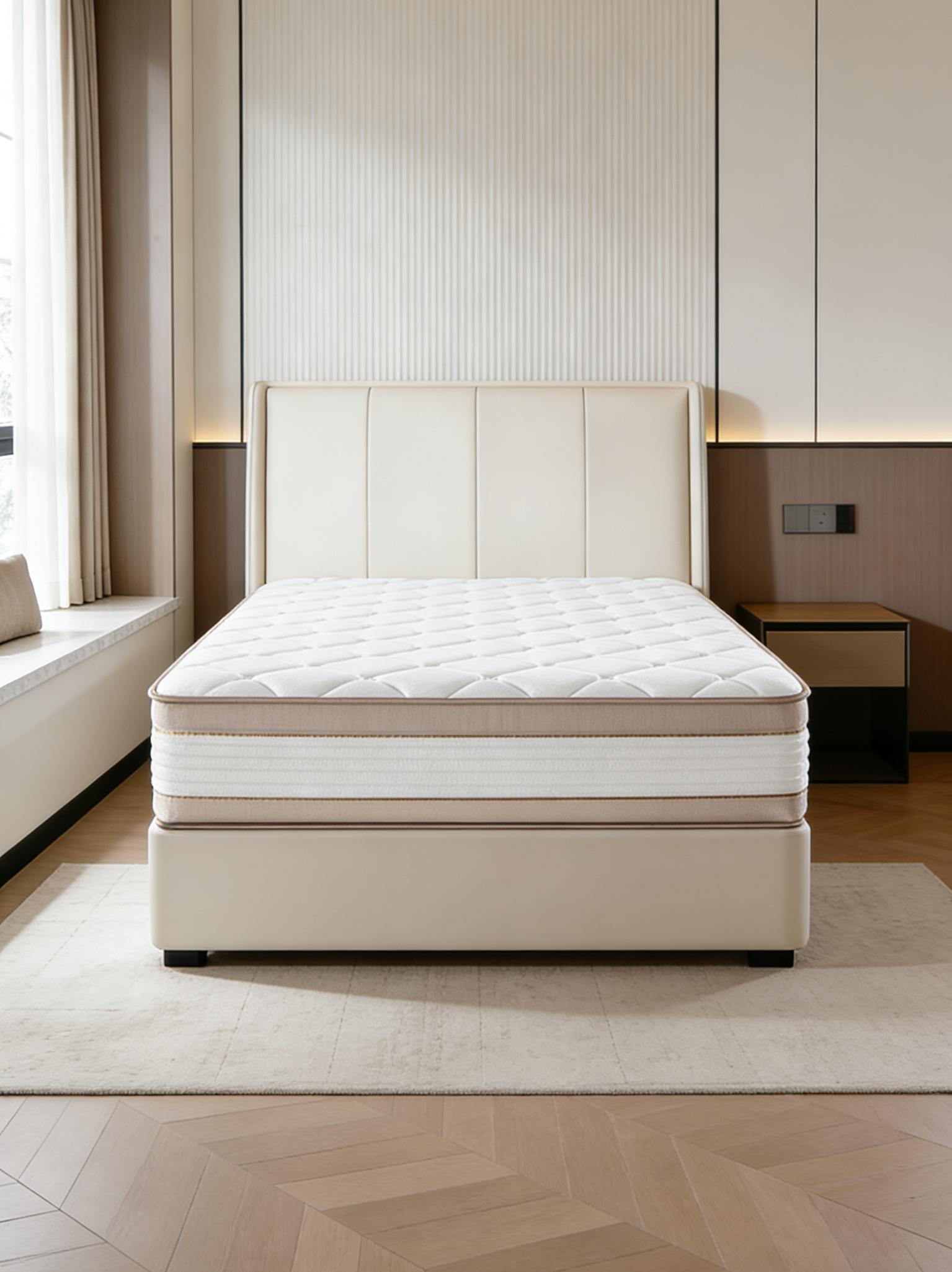 Luxury Medium Firm Pocket Spring Mattress | 2.2mm Strong Support Orthopedic Mattress | Motion Isolation No Partner Disturbance | Back Pain Relief | Breathable Durable Hotel Quality Bed in a Box