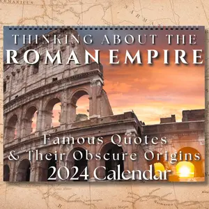 ROMAN EMPIRE CALENDAR 2024 | Thinking about Ancient Stoicism History | Viral Holiday Gift for Men Him Dad Husband Boyfriend | Memento Mori
