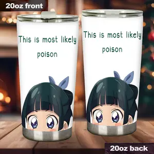 This Is Most Likely Poison 20oz Tumbler Maomao The Apothecary Diaries Funny Anime Merchandise Travel Coffee Mug Gifts for Anime Fans Girls Teens Cosplay Accessory