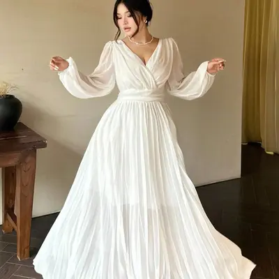 Greek Goddess White Dress - TikTok Shop