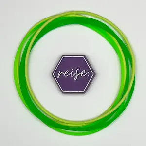 “Good Luck Charm” / Silicone Stacking Bracelets / Holiday Collection Stack - St. Patrick's Day / Multi-Colored