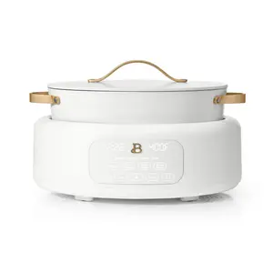 10 in 1 6 Qt Electric Multi-Cooker, White Icing by Drew Barrymore