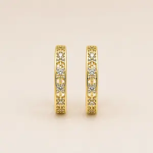Lace Glow Large Hoop Earrings