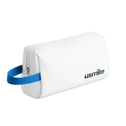 usmile PU Toiletry Bag - Multifunctional, Portable Zipper Organizer Pouch for Hassle-Free Travel, Stylish and Practical Compact Toiletry Bag That Fits Electric Toothbrush, Water Flosser