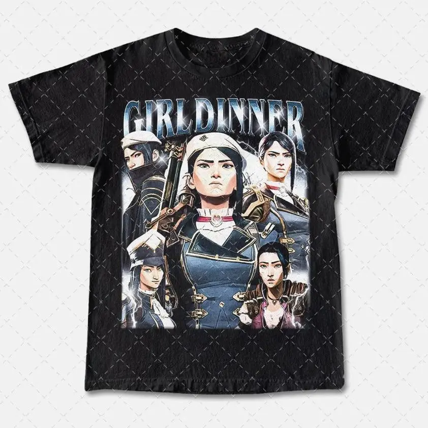 Caitlyn Kiramman Girl Dinner Tee, Caitlyn Kiramman T-shirt, Unisex T-Shirt, Arcane Merch, Graphic Tee, Pop Culture Shirt