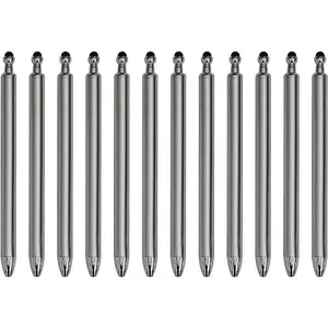 12 Pcs The Crafters Stainless Steel Pens, Black Ink Gel Pen for DIY