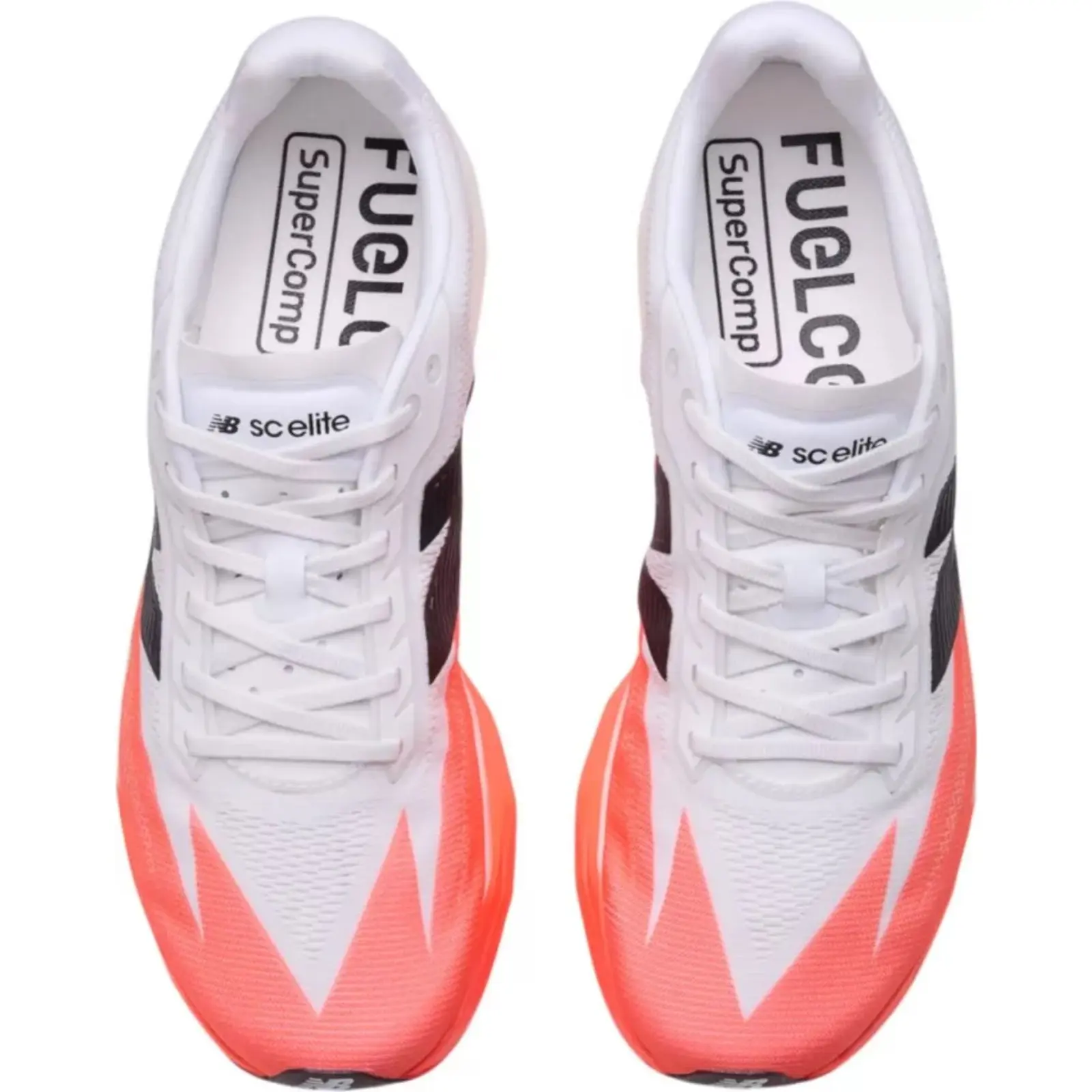 New Balance FuelCell SuperComp Elite v5 Men's Running Shoes Urgent Red White Black MRCELLR5, Carbon Fiber Plate Racing Sneakers, FuelCell Cushioning, Lightweight Performance Footwear, Lace Up Road Running Shoes, Men's Racing Shoes
