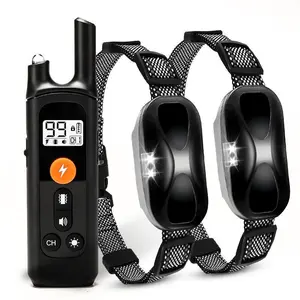 Outdoor Dog Training Collar, 1 Box Rechargeable Remote Control Pet Behavior Correction Collar, Waterproof Adjustable Training Collar for 5-120lbs Puppy
